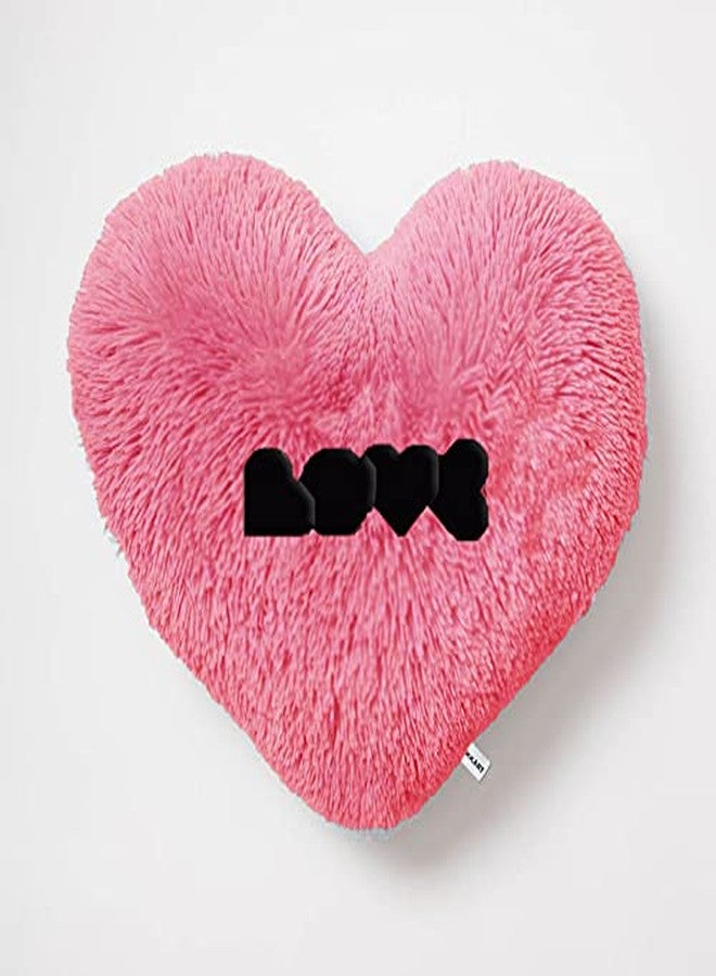 PICKKART PriMaryHoMe Love Heart Shape Pillow Cushion Toys - Gifts for Girlfriend/ Wife/ Friends/ Girls/ Valentine's Day - Pink Soft Heart Shaped Polyester Throw Pillows Gift (Love Pillow) - Image 1